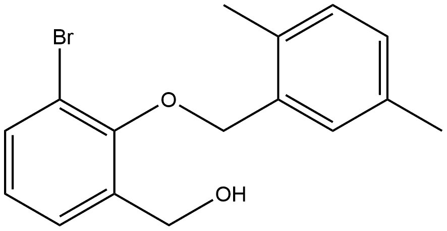 3-Bromo-2-[(2,5-dimethylphenyl)methoxy]benzenemethanol 구조식 이미지