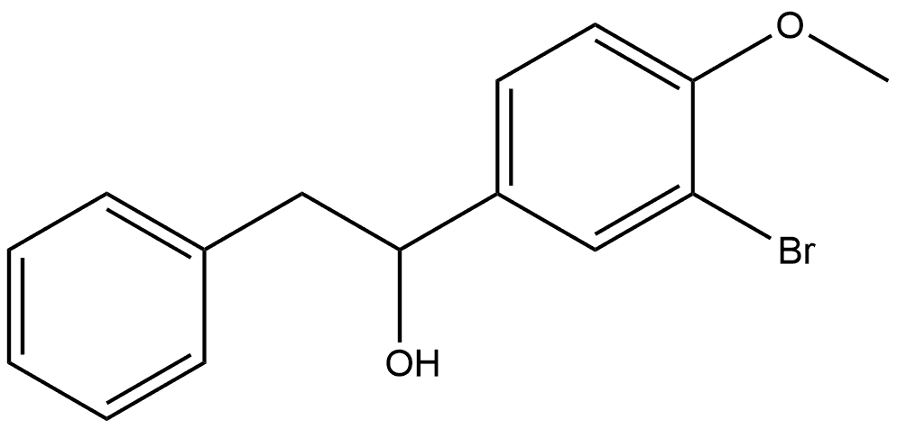 α-(3-Bromo-4-methoxyphenyl)benzeneethanol Structure