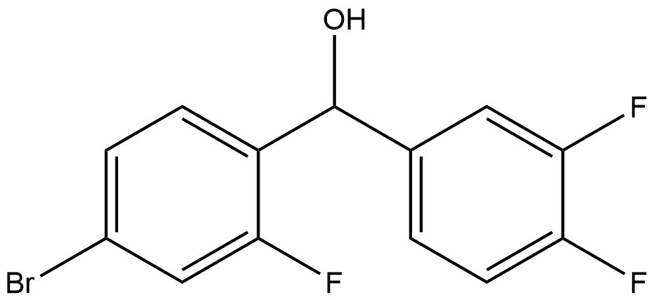 4-Bromo-α-(3,4-difluorophenyl)-2-fluorobenzenemethanol Structure