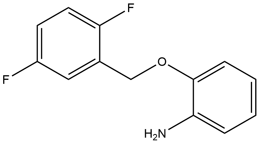 2-[(2,5-Difluorophenyl)methoxy]benzenamine Structure