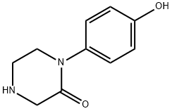 2-Piperazinone, 1-(4-hydroxyphenyl)- Structure