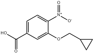 Benzoic acid, 3-(cyclopropylmethoxy)-4-nitro- Structure