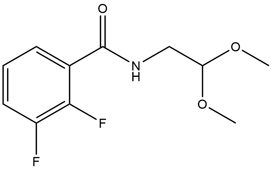 N-(2,2-Dimethoxyethyl)-2,3-difluorobenzamide Structure