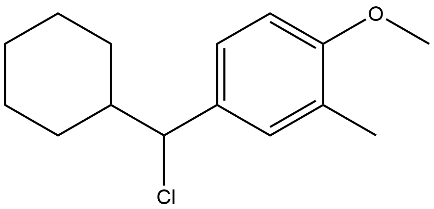 4-(Chlorocyclohexylmethyl)-1-methoxy-2-methylbenzene Structure