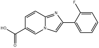 2-(2-fluorophenyl)imidazo[1,2-a]pyridine-6-carboxylic acid Structure