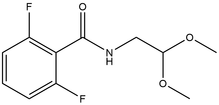 N-(2,2-Dimethoxyethyl)-2,6-difluorobenzamide Structure