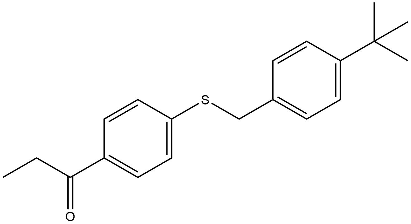 1-[4-[[[4-(1,1-Dimethylethyl)phenyl]methyl]thio]phenyl]-1-propanone Structure