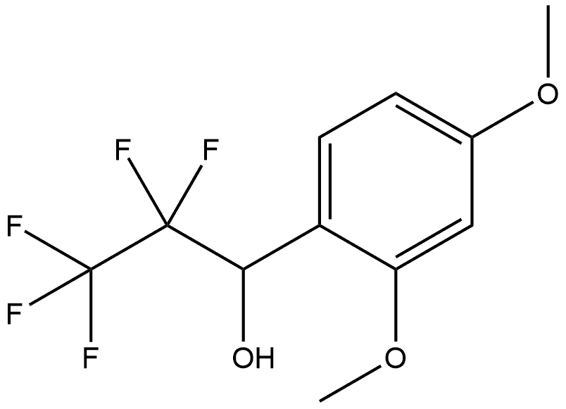 2,4-Dimethoxy-α-(1,1,2,2,2-pentafluoroethyl)benzenemethanol Structure