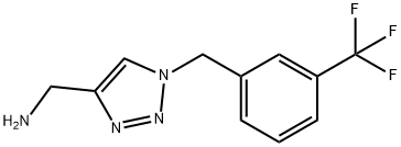 1H-1,2,3-Triazole-4-methanamine, 1-[[3-(trifluoromethyl)phenyl]methyl]- Structure