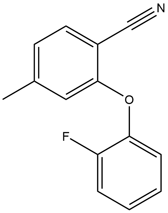 2-(2-Fluorophenoxy)-4-methylbenzonitrile Structure