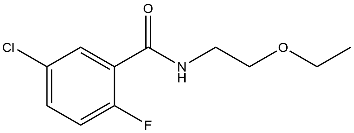 5-Chloro-N-(2-ethoxyethyl)-2-fluorobenzamide Structure