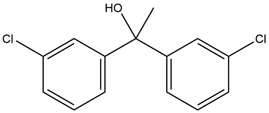 3-Chloro-α-(3-chlorophenyl)-α-methylbenzenemethanol Structure