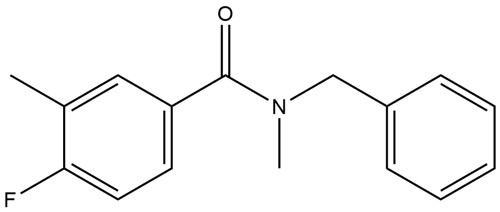 4-Fluoro-N,3-dimethyl-N-(phenylmethyl)benzamide Structure