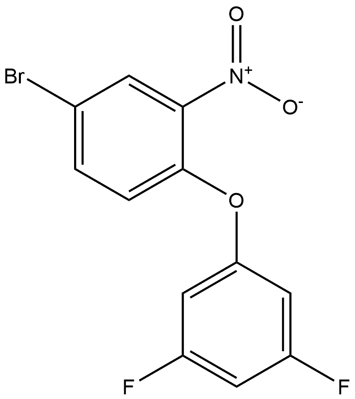 4-bromo-1-(3,5-difluorophenoxy)-2-nitrobenzene Structure