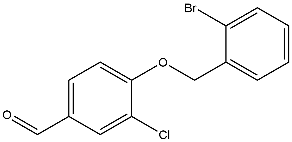 4-[(2-Bromophenyl)methoxy]-3-chlorobenzaldehyde Structure