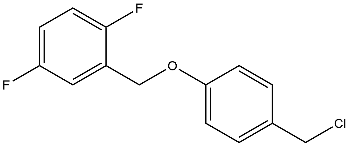 2-[[4-(Chloromethyl)phenoxy]methyl]-1,4-difluorobenzene Structure