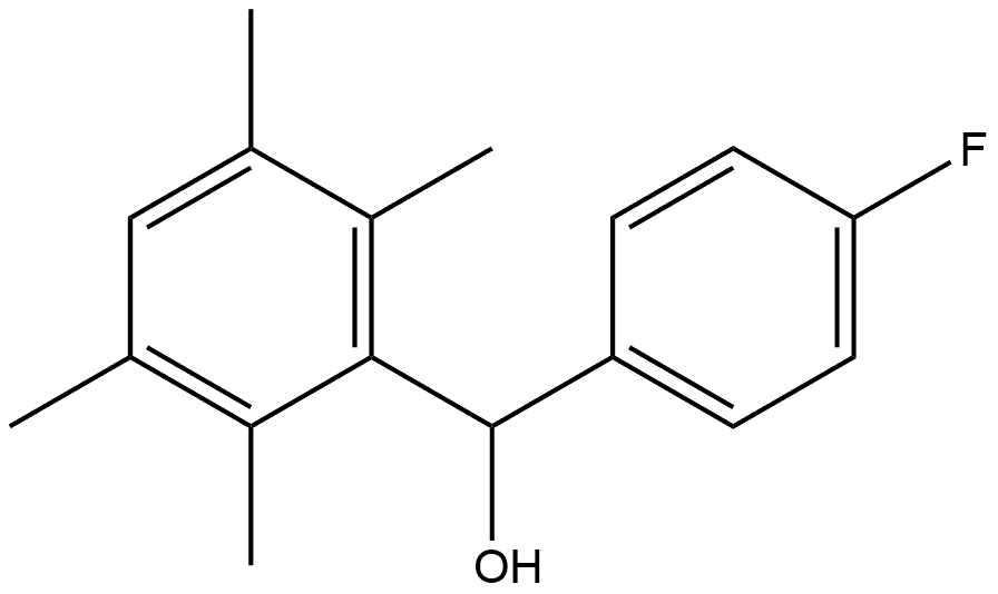 α-(4-Fluorophenyl)-2,3,5,6-tetramethylbenzenemethanol Structure