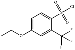 4-Ethoxy-2-(trifluoromethyl)benzenesulfonyl chloride Structure