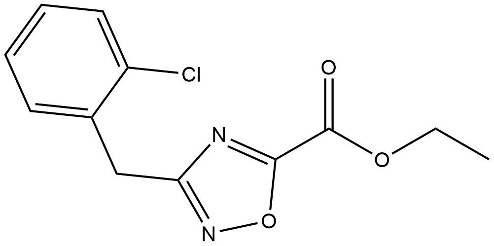 Ethyl 3-(2-Chlorobenzyl)-1,2,4-oxadiazole-5-carboxylate Structure