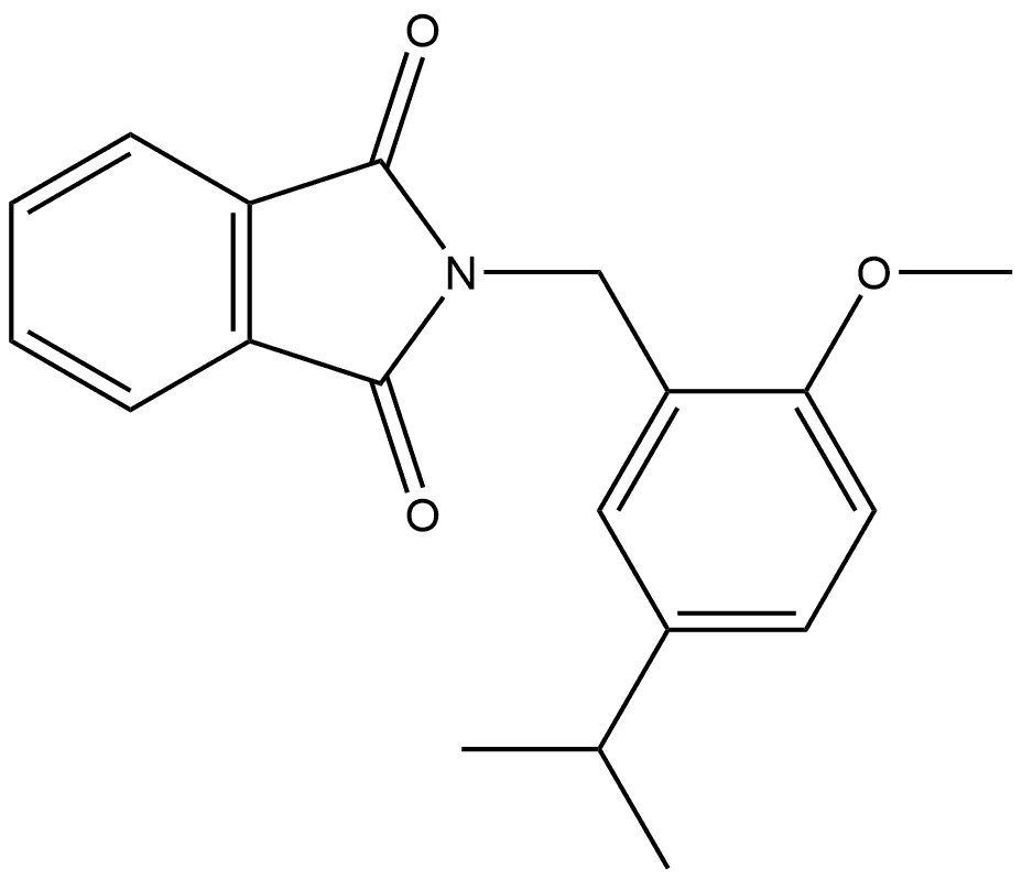 2-[[2-Methoxy-5-(1-methylethyl)phenyl]methyl]-1H-isoindole-1,3(2H)-dione Structure