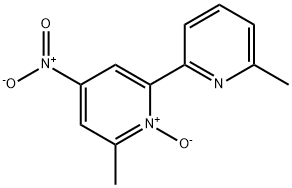 2,2'-Bipyridine, 6,6'-dimethyl-4-nitro-, 1-oxide Structure