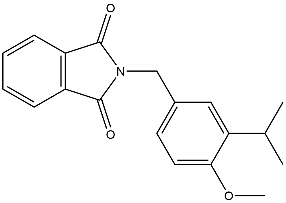 2-[[4-Methoxy-3-(1-methylethyl)phenyl]methyl]-1H-isoindole-1,3(2H)-dione Structure