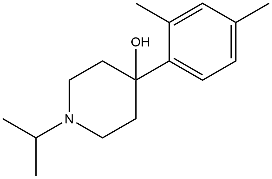 4-(2,4-Dimethylphenyl)-1-(1-methylethyl)-4-piperidinol Structure