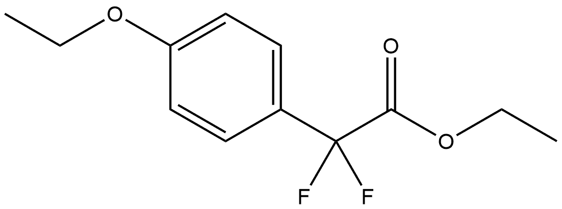Ethyl 4-ethoxy-α,α-difluorobenzeneacetate Structure
