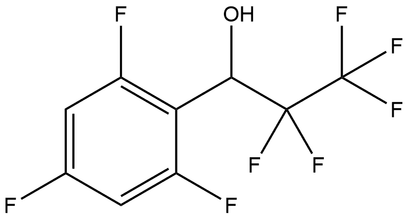 2,4,6-Trifluoro-α-(1,1,2,2,2-pentafluoroethyl)benzenemethanol Structure