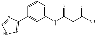 2-{[3-(1H-1,2,3,4-tetrazol-5-yl)phenyl]carbamoyl}a cetic acid Structure