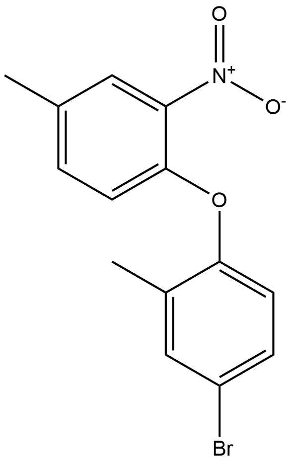 4-bromo-2-methyl-1-(4-methyl-2-nitrophenoxy)benzene Structure