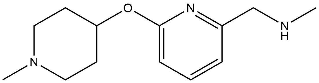 N-Methyl-6-[(1-methyl-4-piperidinyl)oxy]-2-pyridinemethanamine Structure