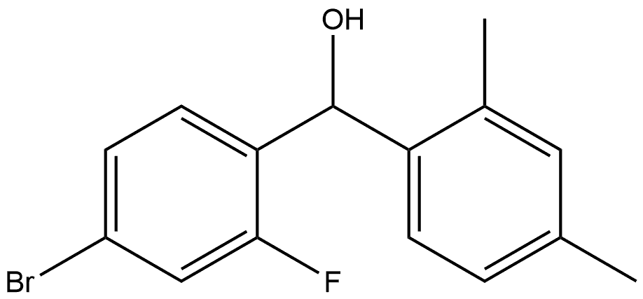 4-Bromo-α-(2,4-dimethylphenyl)-2-fluorobenzenemethanol Structure