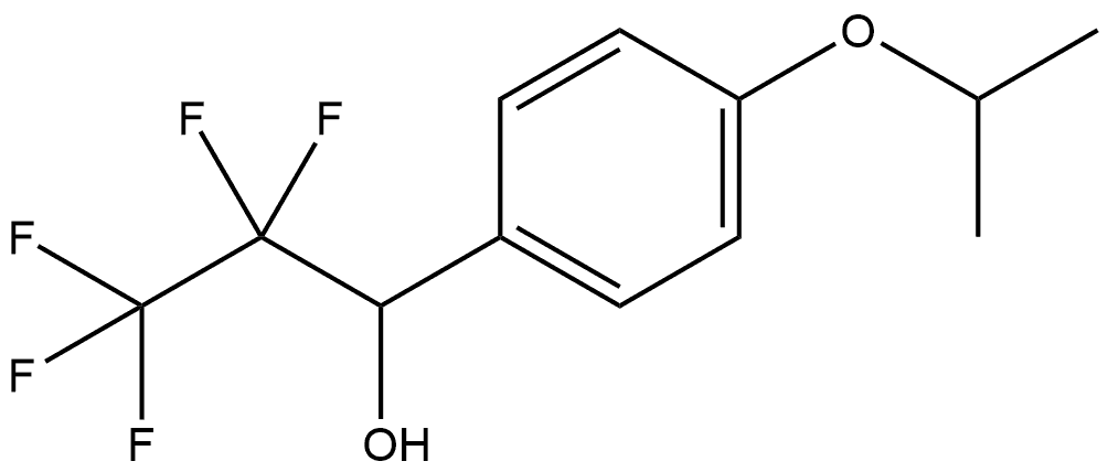 4-(1-Methylethoxy)-α-(1,1,2,2,2-pentafluoroethyl)benzenemethanol Structure