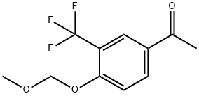 Ethanone, 1-[4-(methoxymethoxy)-3-(trifluoromethyl)phenyl]- Structure