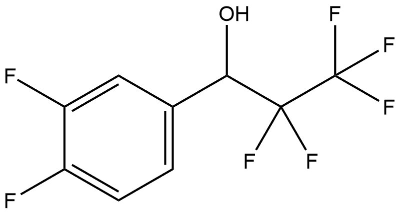 3,4-Difluoro-α-(1,1,2,2,2-pentafluoroethyl)benzenemethanol Structure