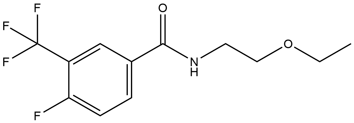 N-(2-Ethoxyethyl)-4-fluoro-3-(trifluoromethyl)benzamide Structure