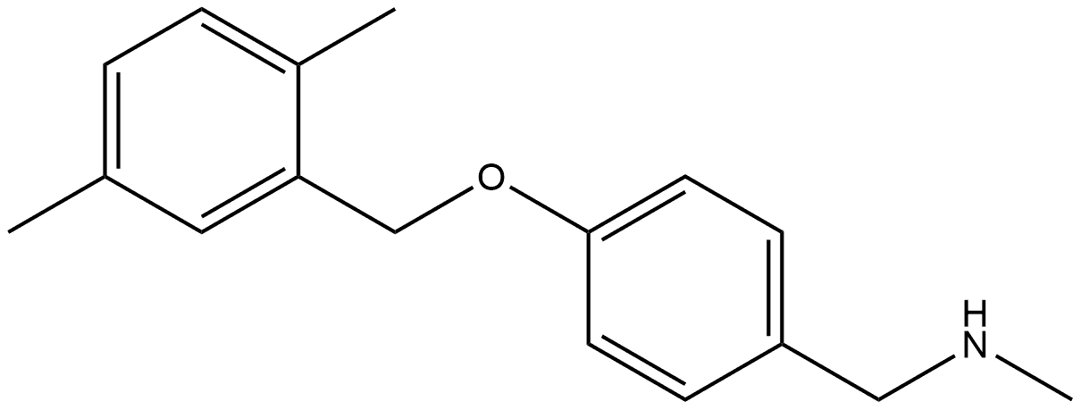 4-[(2,5-Dimethylphenyl)methoxy]-N-methylbenzenemethanamine Structure