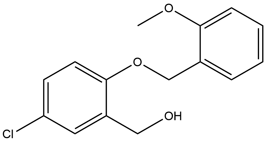 5-Chloro-2-[(2-methoxyphenyl)methoxy]benzenemethanol Structure