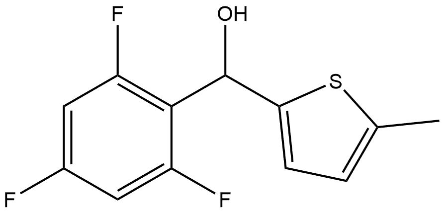 5-Methyl-α-(2,4,6-trifluorophenyl)-2-thiophenemethanol Structure