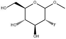 D-Glucopyranoside, methyl 2-deoxy-2-fluoro- Structure