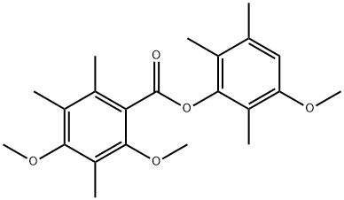 Benzoic acid, 2,4-dimethoxy-3,5,6-trimethyl-, 3-methoxy-2,5,6-trimethylphenyl ester Structure