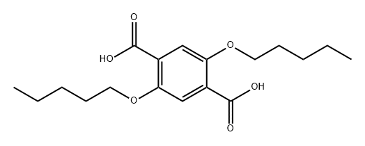 1,4-Benzenedicarboxylic acid, 2,5-bis(pentyloxy)- Structure