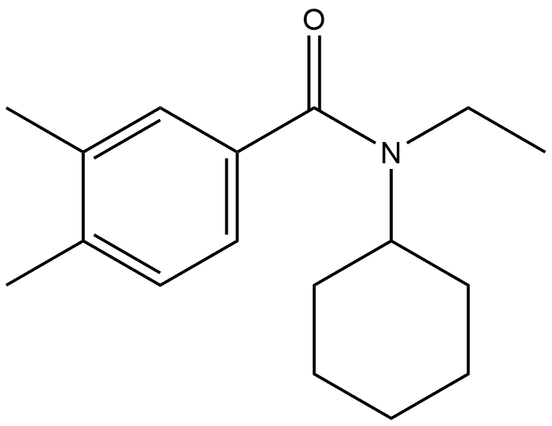 N-Cyclohexyl-N-ethyl-3,4-dimethylbenzamide Structure