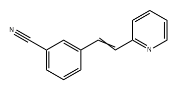 Benzonitrile, 3-[2-(2-pyridinyl)ethenyl]- Structure