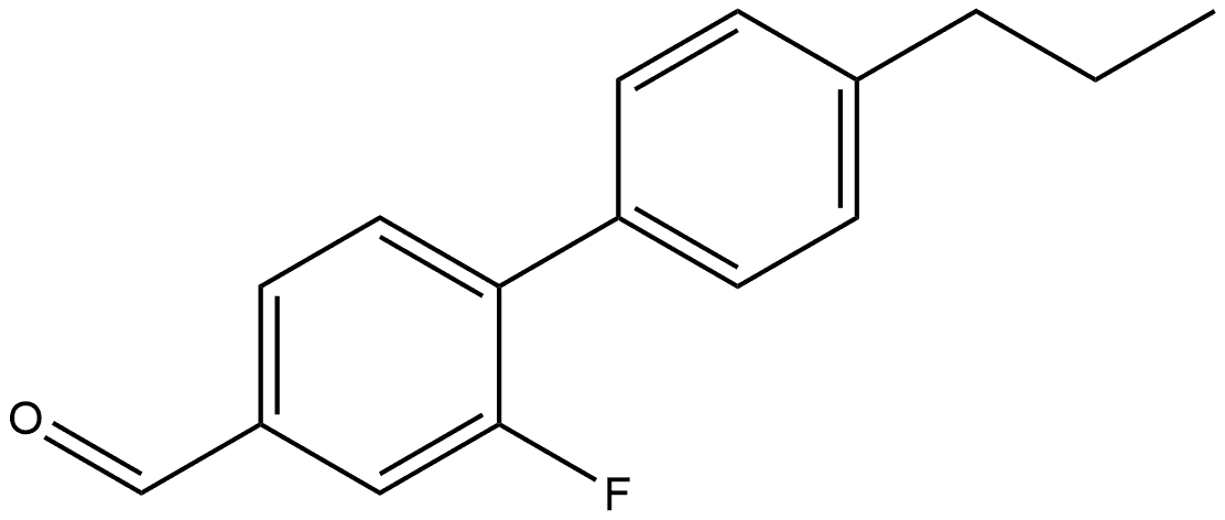 2-Fluoro-4'-propyl[1,1'-biphenyl]-4-carboxaldehyde Structure