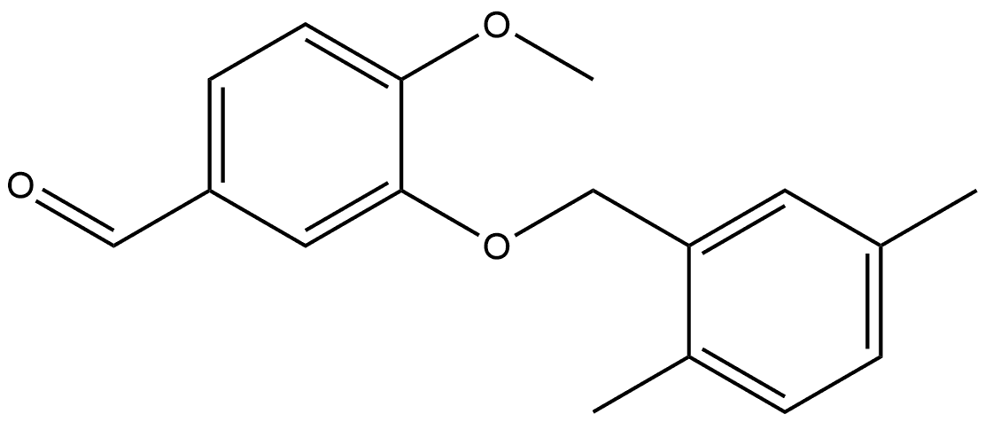 3-[(2,5-Dimethylphenyl)methoxy]-4-methoxybenzaldehyde Structure