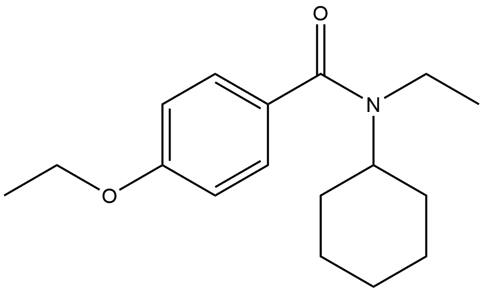 N-Cyclohexyl-4-ethoxy-N-ethylbenzamide Structure