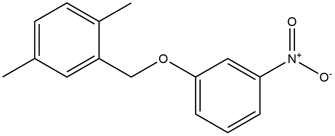 1,4-dimethyl-2-((3-nitrophenoxy)methyl)benzene 구조식 이미지