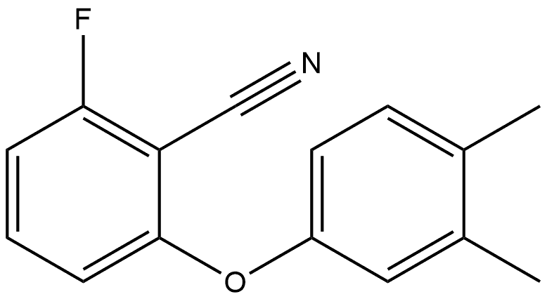 2-(3,4-Dimethylphenoxy)-6-fluorobenzonitrile Structure